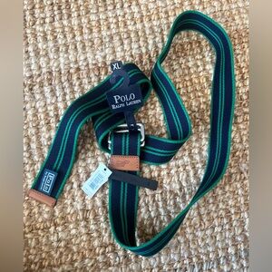 NWT Men’s Canvas and Leather Polo Ralph Lauren Belt
